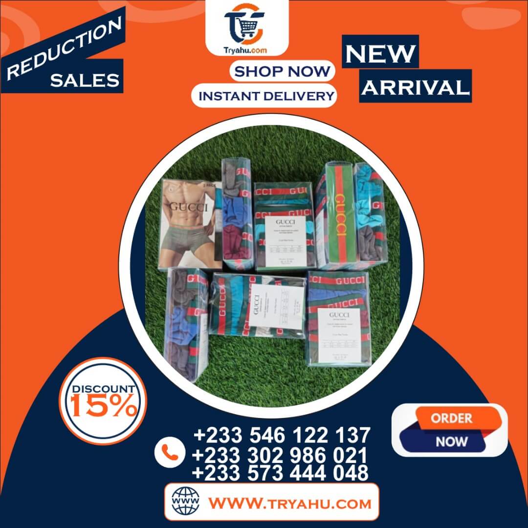 GUCCI Tight Boxers 3-in-1 | Premium Men’s Boxer Shorts | Tryahu Ghana